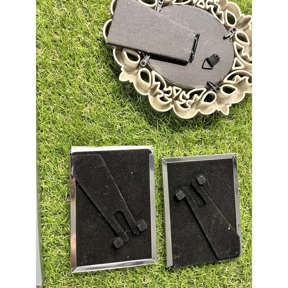 Set‎ of 3 Decorative Photo Frames - Silver Finish